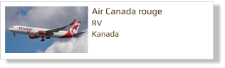 Air Canada rouge RV Kanada