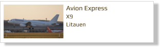 Avion Express X9 Litauen