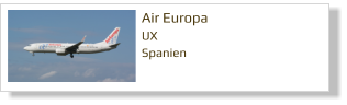 Air Europa UX Spanien