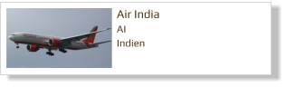 Air India AI Indien