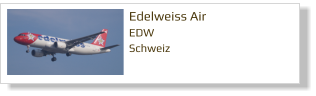 Edelweiss Air	 EDW Schweiz