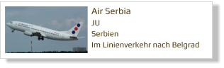 Air Serbia JU Serbien Im Linienverkehr nach Belgrad