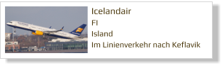 Icelandair	 FI Island Im Linienverkehr nach Keflavik