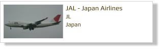 JAL - Japan Airlines		 JL Japan