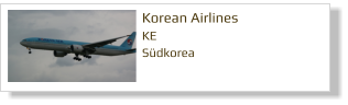 Korean Airlines KE Südkorea