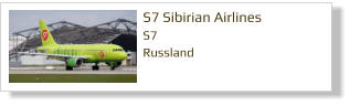 S7 Sibirian Airlines S7 Russland
