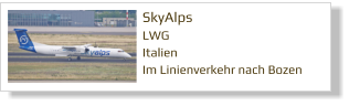 SkyAlps LWG Italien Im Linienverkehr nach Bozen