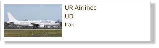 UR Airlines UD Irak
