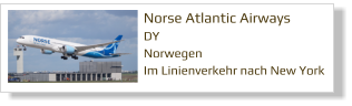 Norse Atlantic Airways DY Norwegen Im Linienverkehr nach New York