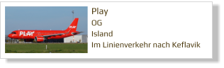 Play OG Island Im Linienverkehr nach Keflavik