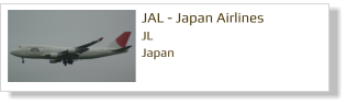 JAL - Japan Airlines		 JL Japan