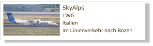 SkyAlps LWG Italien Im Linienverkehr nach Bozen