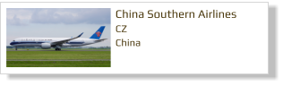 China Southern Airlines CZ China