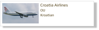 Croatia Airlines OU Kroatian