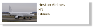 Heston Airlines		 HN Litauen