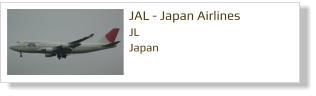 JAL - Japan Airlines		 JL Japan