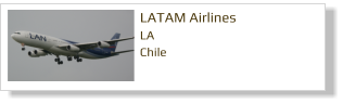 LATAM Airlines LA Chile