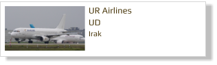 UR Airlines UD Irak