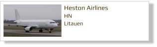 Heston Airlines		 HN Litauen