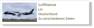 Lufthansa LH Deutschland Zu verschiedenen Zielen