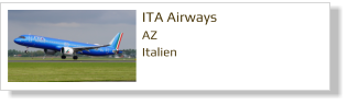 ITA Airways		 AZ Italien